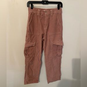 Pacsun Pink Corduroy Cargo Pants
